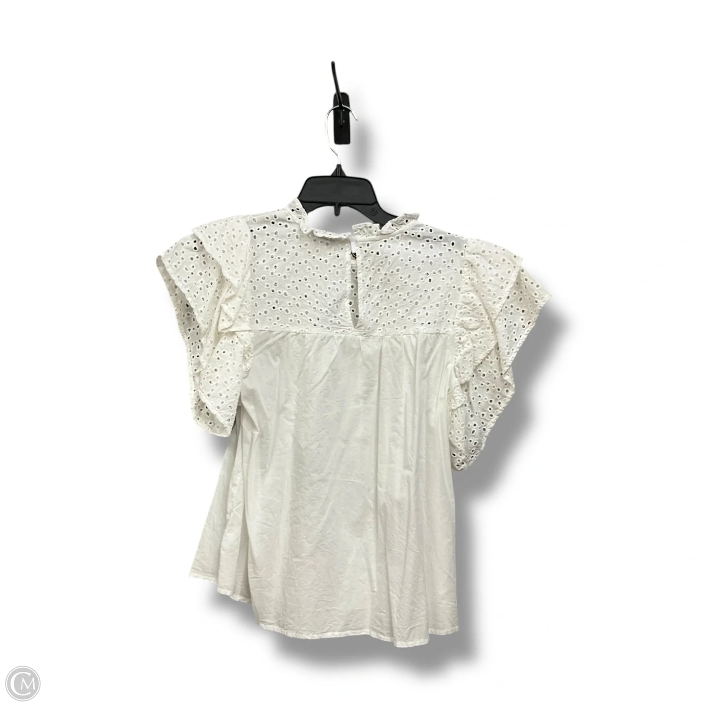 Top Short Sleeve By A New Day In White, Size: M