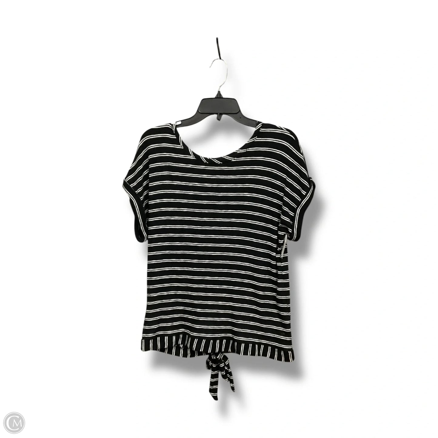 Top Short Sleeve By A New Day In Striped Pattern, Size: M