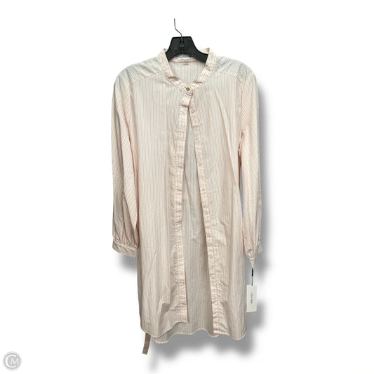 Dress Casual Midi By Calvin Klein In Striped Pattern, Size: M