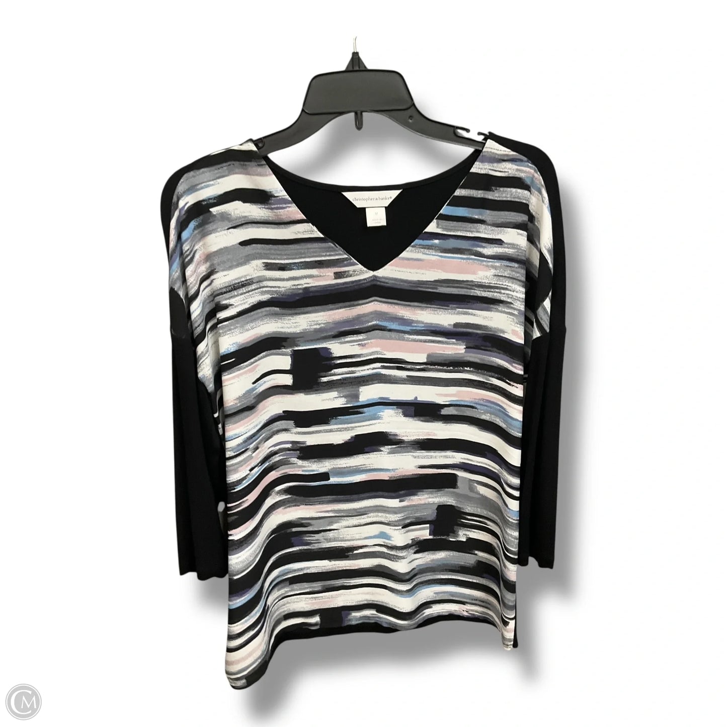 Top Long Sleeve By Christopher And Banks In Multi-colored, Size: M