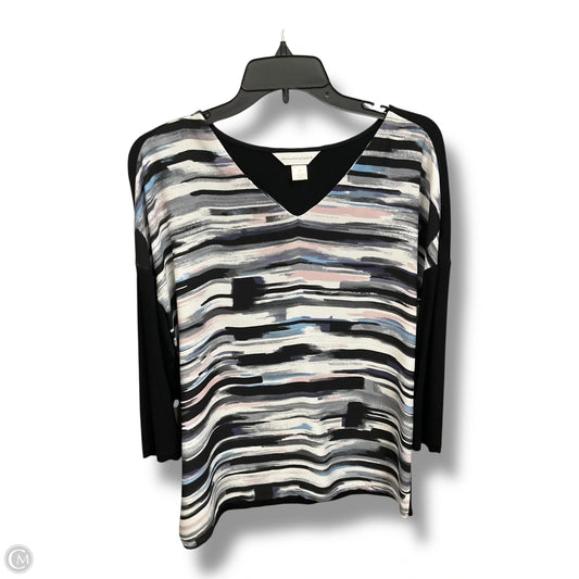 Top Long Sleeve By Christopher And Banks In Multi-colored, Size: M