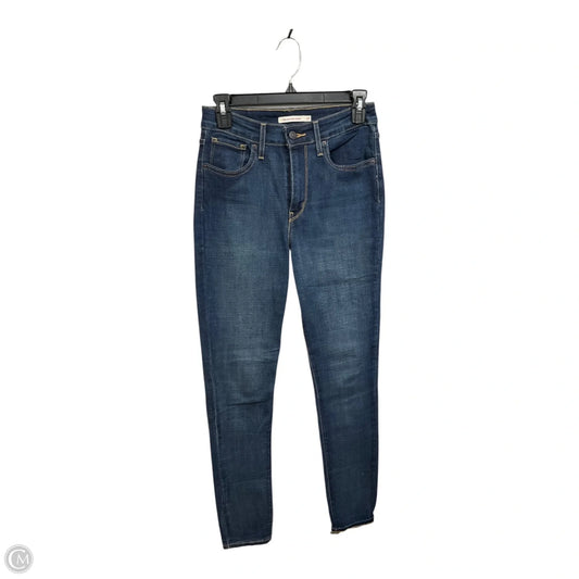 Jeans Skinny By Levis In Blue Denim, Size: 6