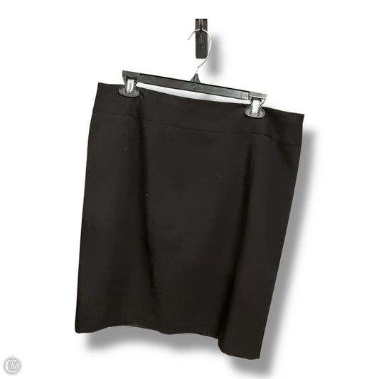 Skirt Midi By Alfani In Black, Size: Xl