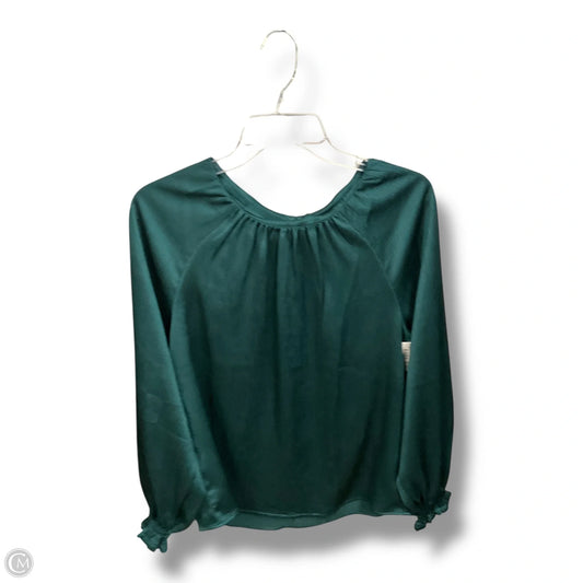 Blouse Long Sleeve By Loft In Green, Size: S