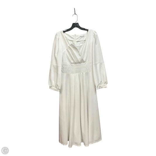 Dress Casual Maxi By Clothes Mentor In White, Size: Xl