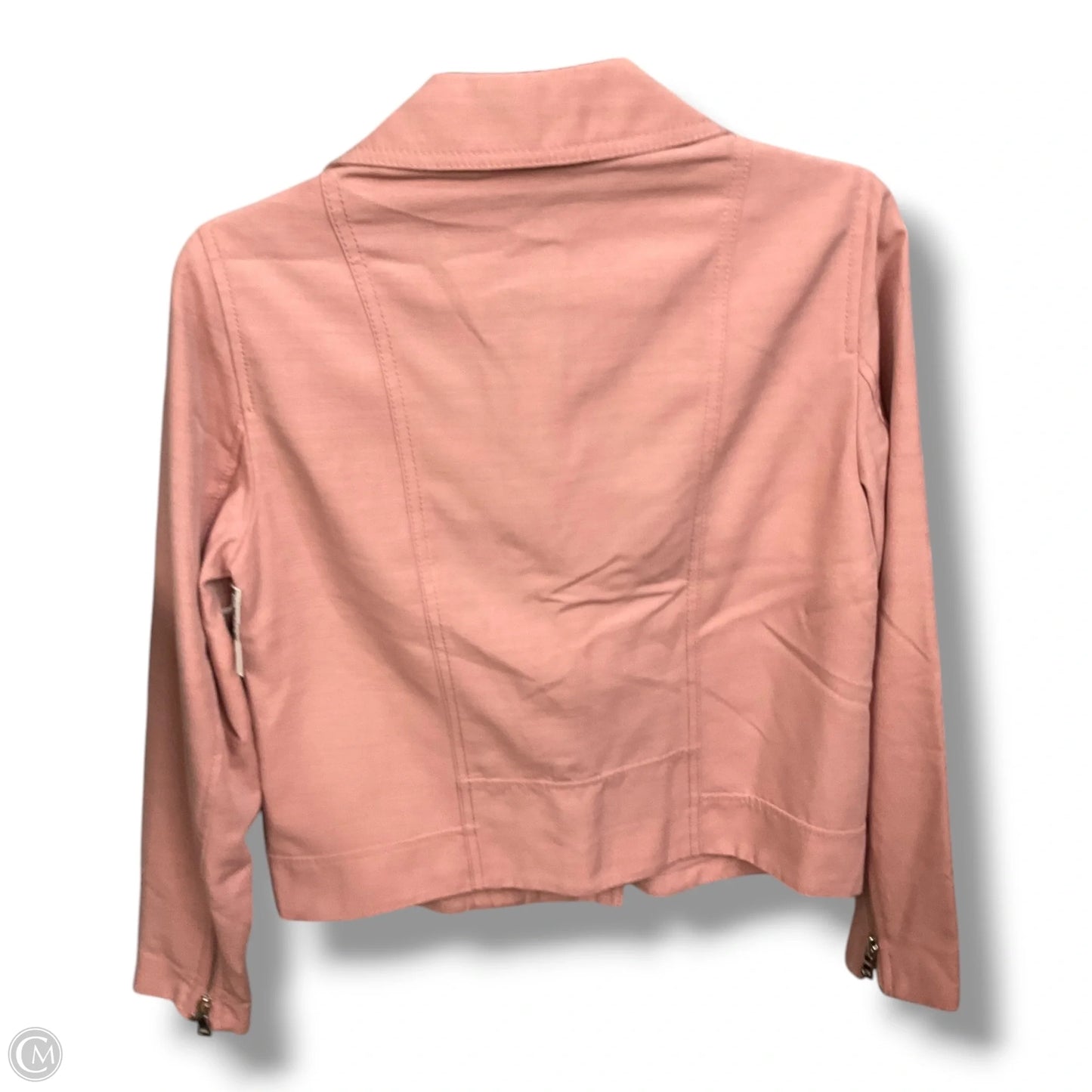 Jacket Moto By Ann Taylor In Pink, Size: Xs