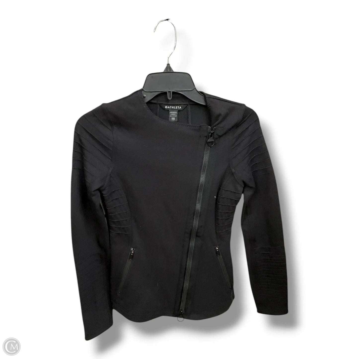 Athletic Jacket By Athleta In Black, Size: Xxs