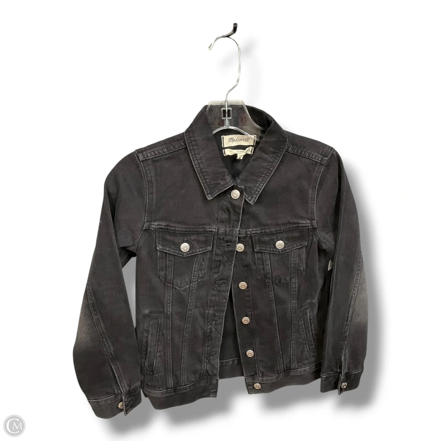 Jacket Denim By Madewell In Black, Size: Xxs