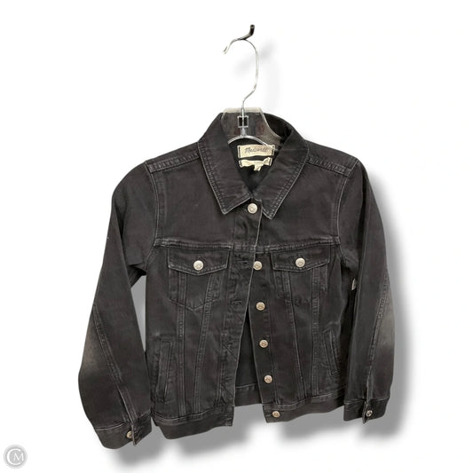 Jacket Denim By Madewell In Black, Size: Xxs