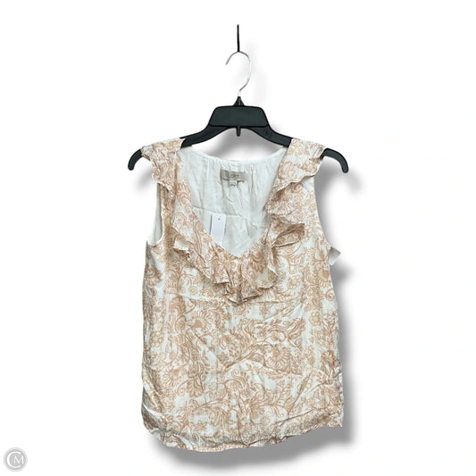 Top Sleeveless By Loft In Paisley Print, Size: Xxs
