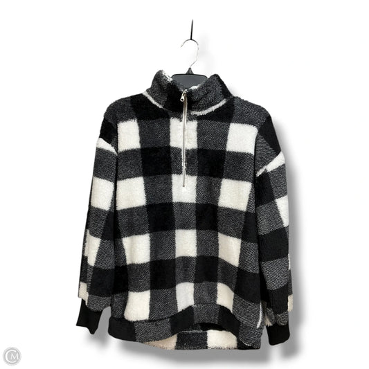 Jacket Shirt By Loft In Black & White, Size: S
