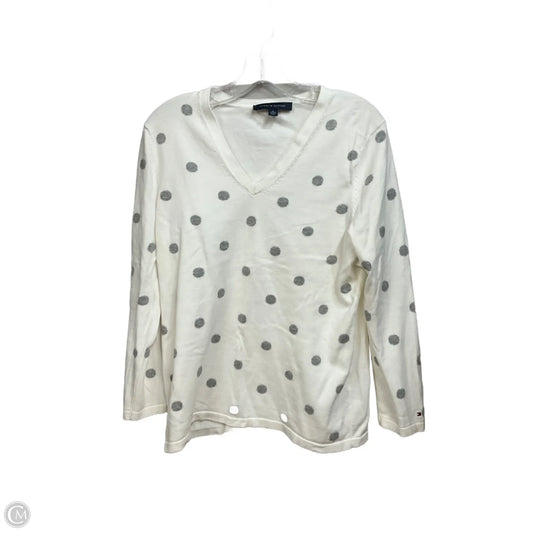 Top Long Sleeve By Tommy Hilfiger In Polkadot Pattern, Size: Xl