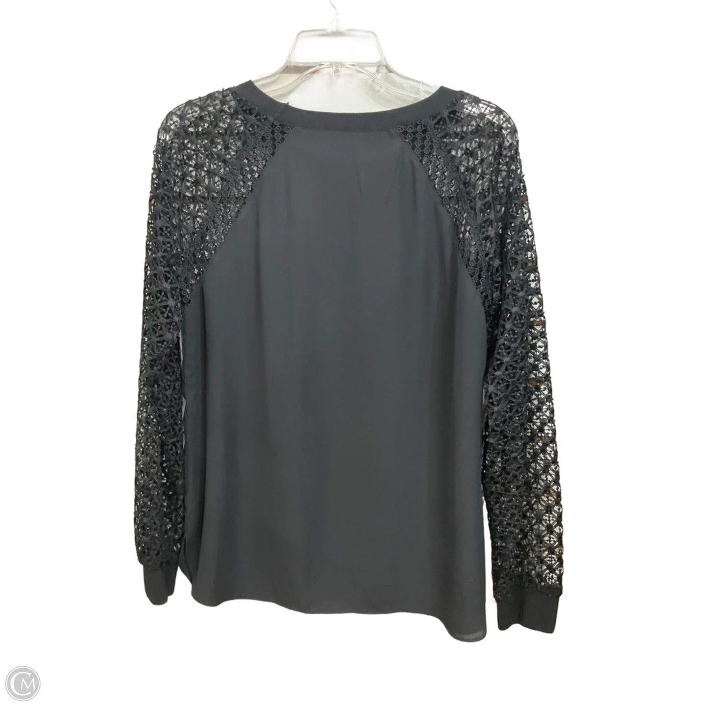 Top Long Sleeve By Loft In Black, Size: M