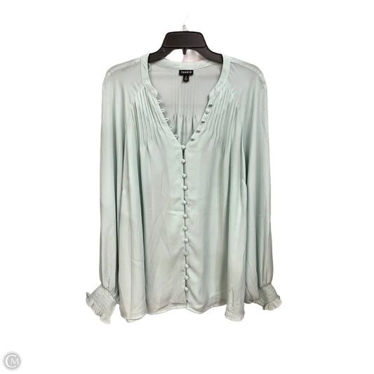 Blouse Long Sleeve By Torrid In Green, Size: 2x