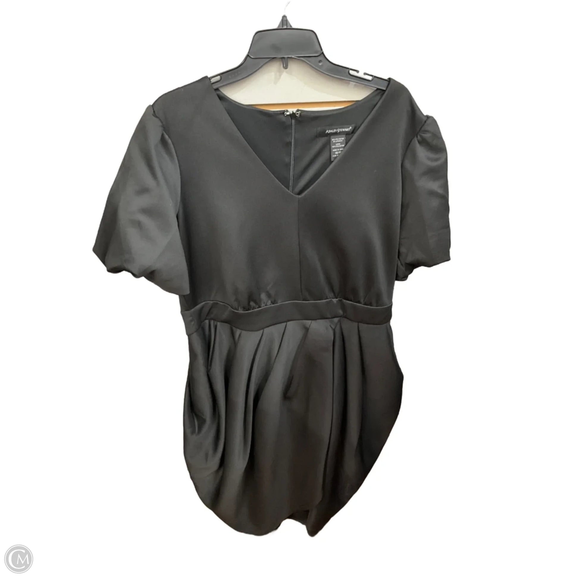 Dress Party Midi By Ashley Scott In Black, Size: 1x