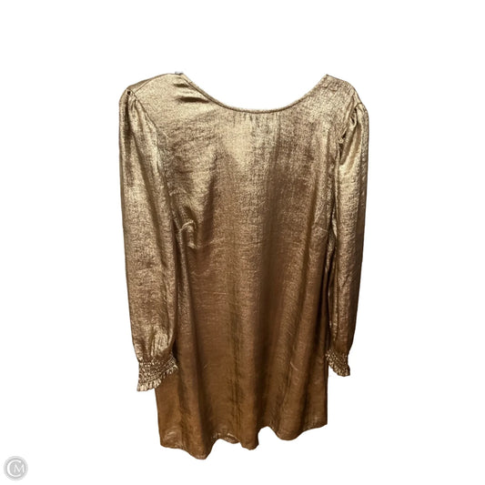 Dress Party Midi By Loft In Gold, Size: Xl