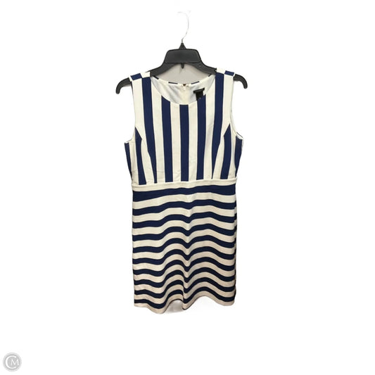 Dress Casual Midi By Ann Taylor In Striped Pattern, Size: M