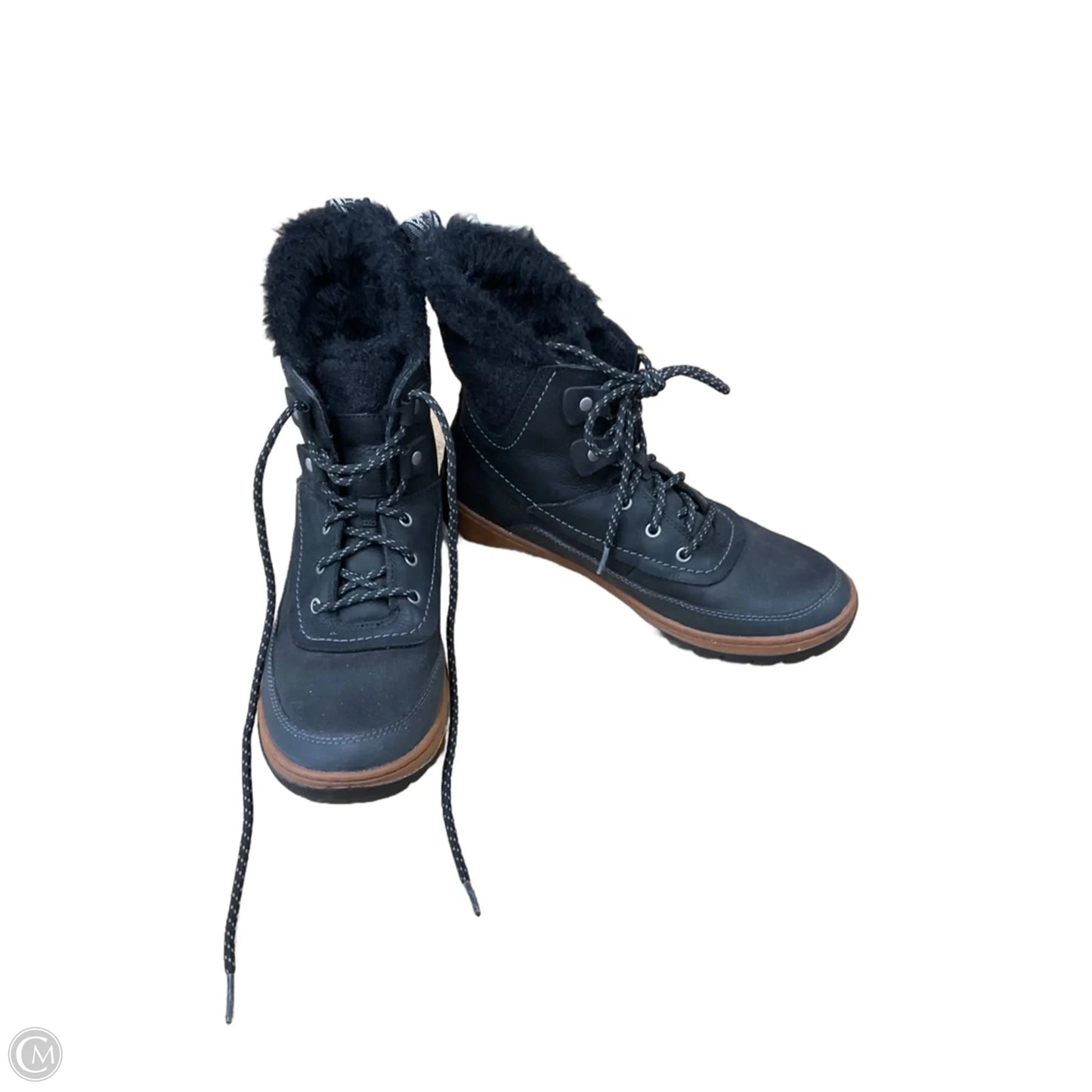 Boots Snow By Eddie Bauer In Brown & Tan, Size: 8