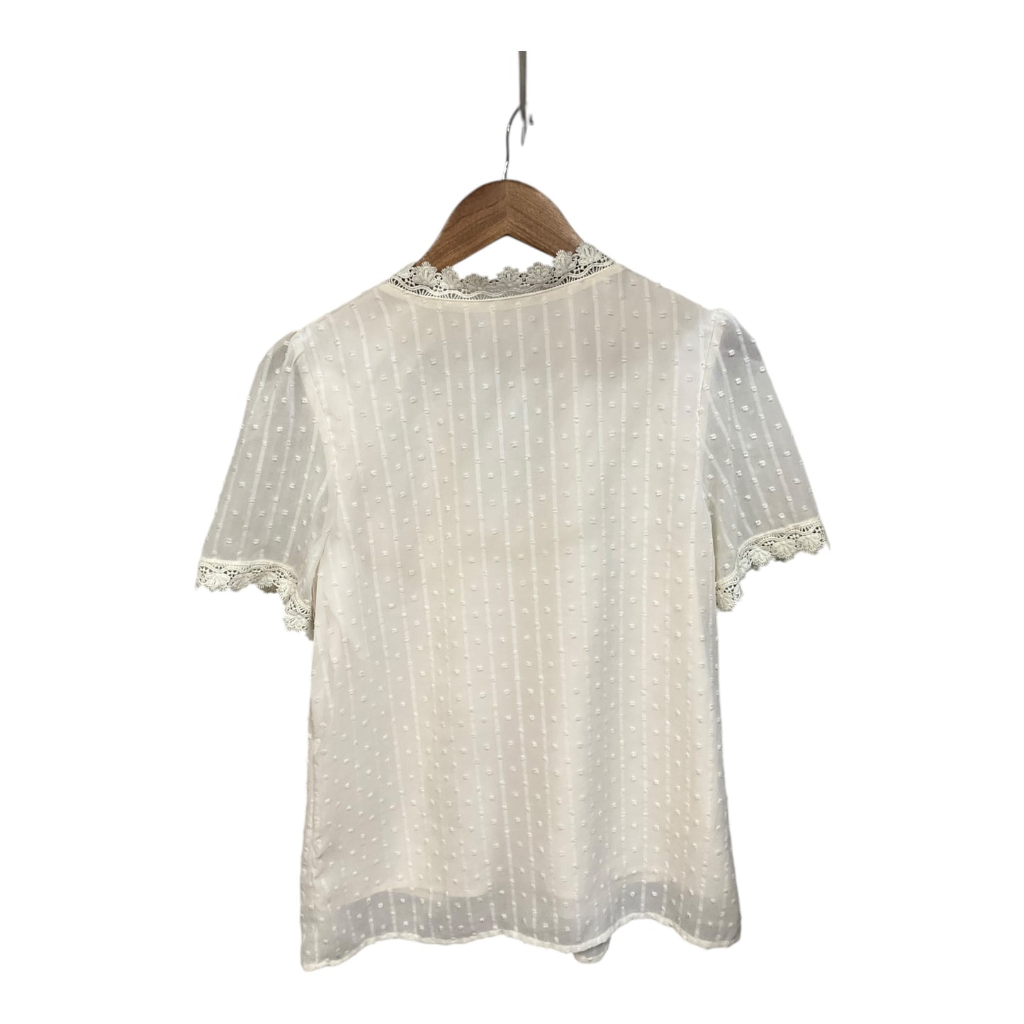 Top Short Sleeve By Cmc In Ivory, Size: S