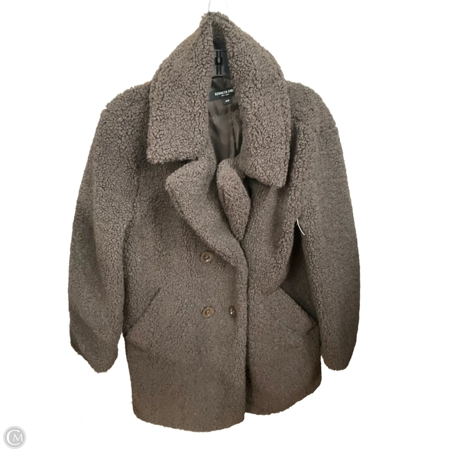 Coat Faux Fur & Sherpa By Kenneth Cole In Brown, Size: M