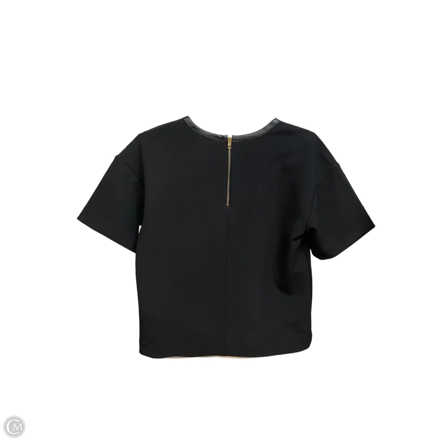 Top Short Sleeve By Ann Taylor In Black, Size: Xs