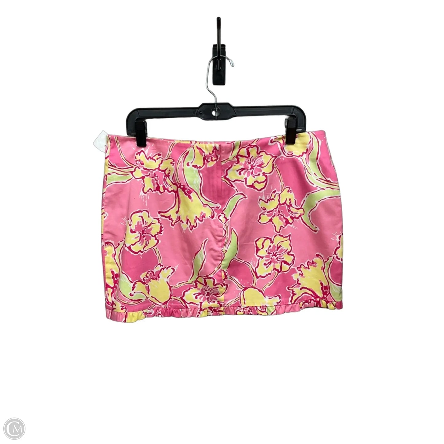 Skirt Designer By Lilly Pulitzer In Pink & Yellow, Size: 10