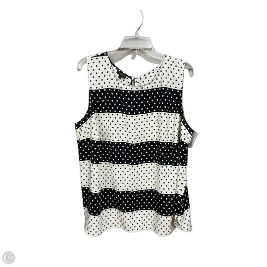 Top Sleeveless By Talbots In Polkadot Pattern, Size: 2x