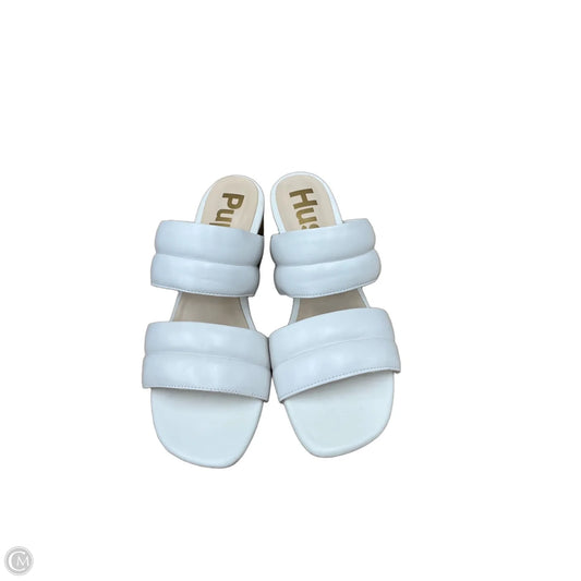 Sandals Heels Block By Hush Puppies In White, Size: 8