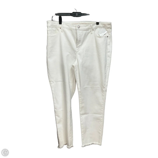 Jeans Skinny By Chicos In White, Size: 12