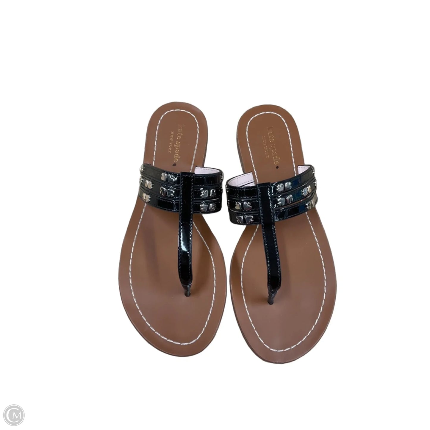 Sandals Designer By Kate Spade In Black, Size: 7.5