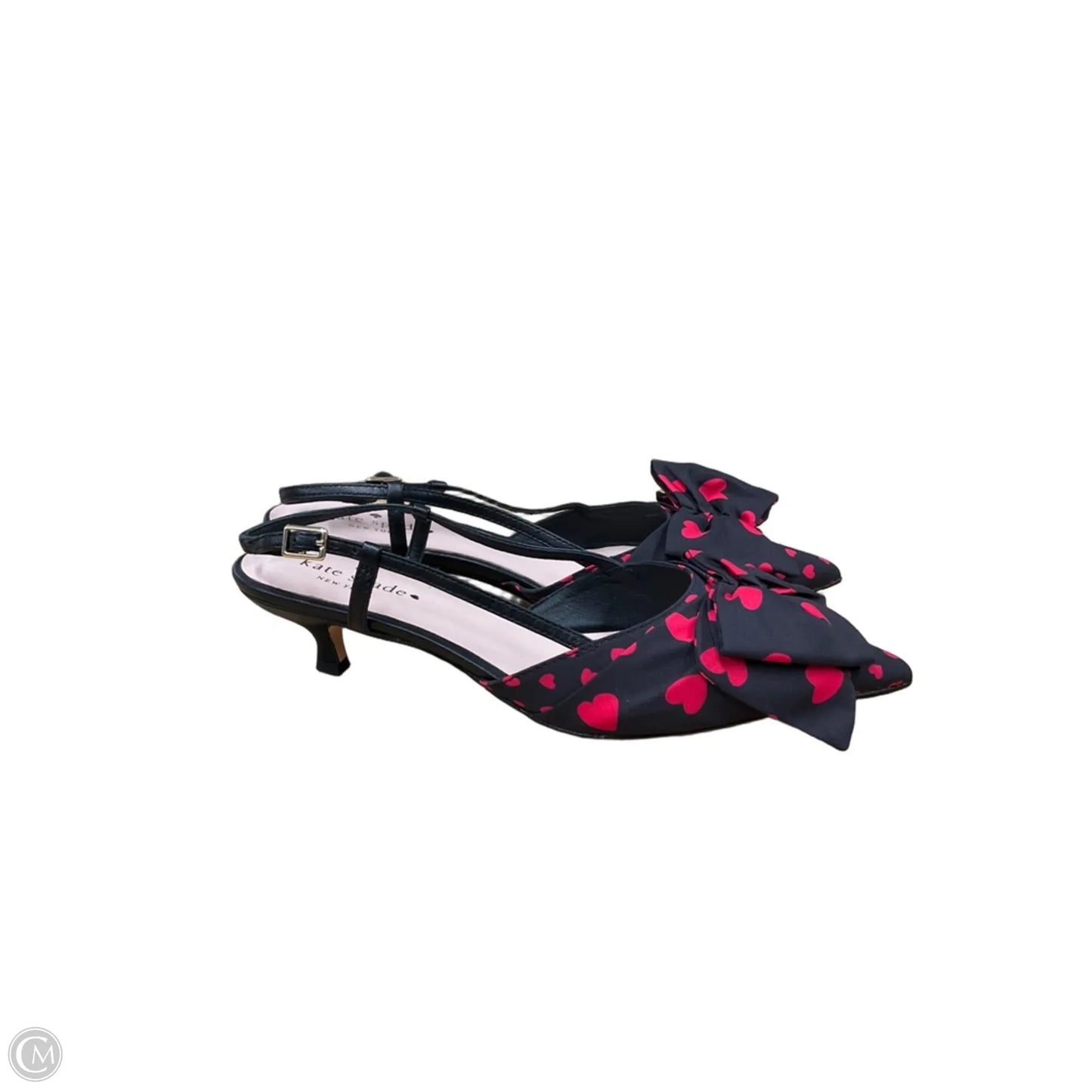 Shoes Designer By Kate Spade In Black & Red, Size: 7.5