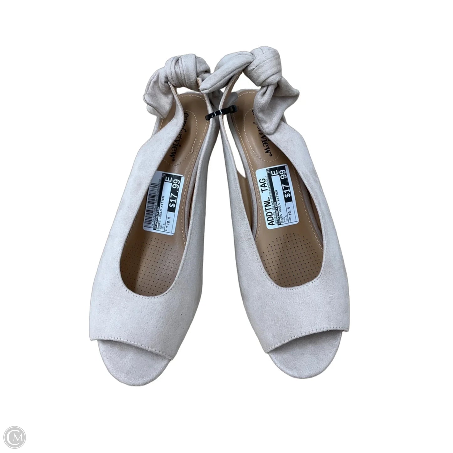 Shoes Heels Kitten By Comfortview In Tan, Size: 10.5