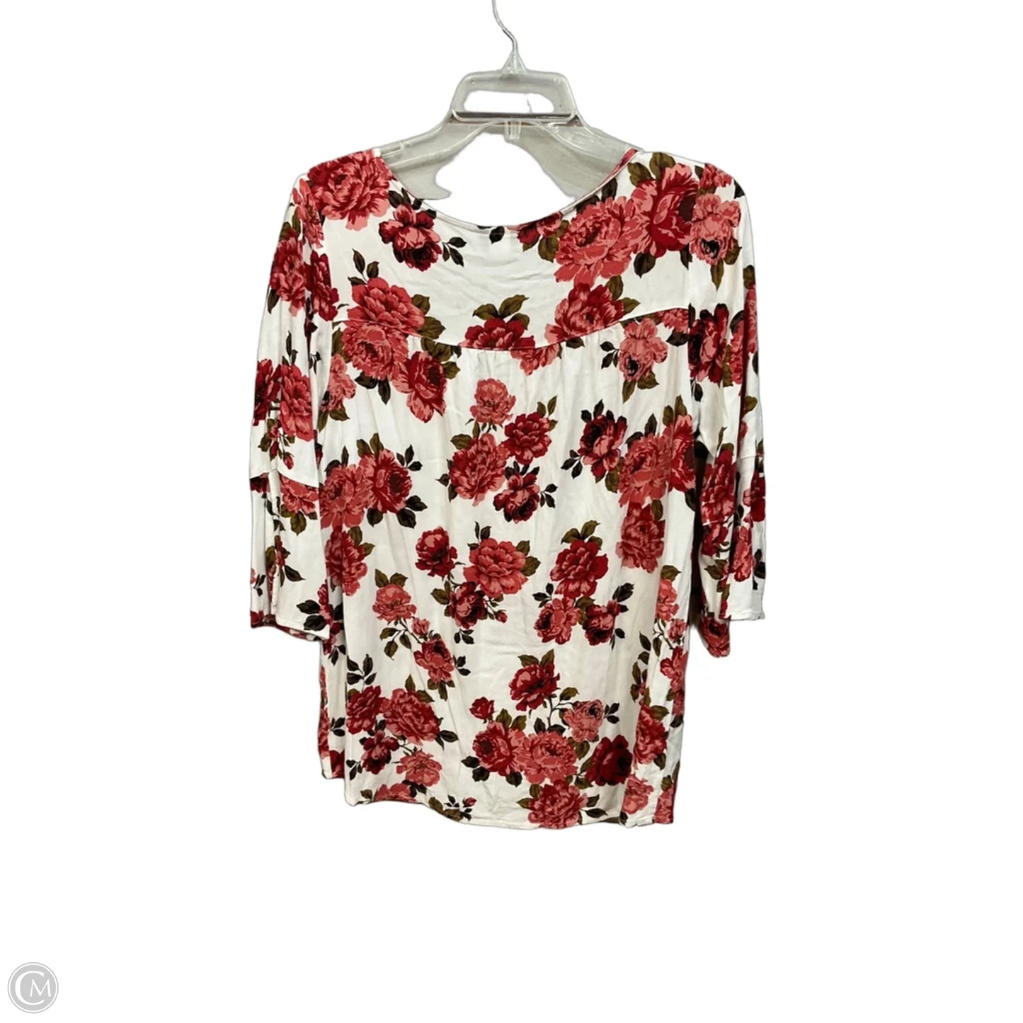 Top 3/4 Sleeve By Torrid In Floral Print, Size: Xl