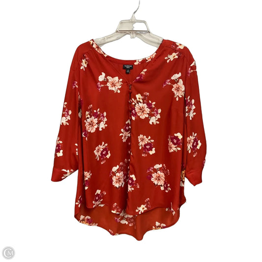 Blouse Long Sleeve By Torrid In Floral Print, Size: 2x
