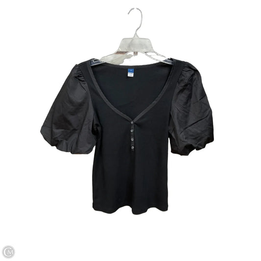 Top Short Sleeve By Old Navy In Black, Size: M