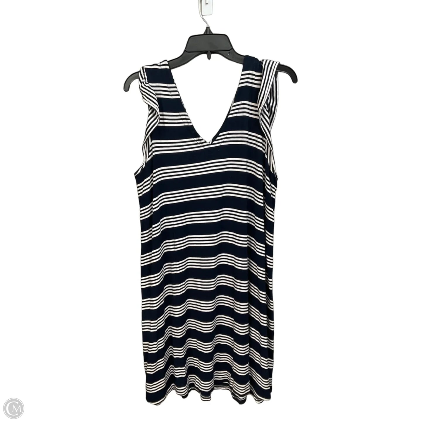Dress Casual Midi By Loft In Striped Pattern, Size: Xl
