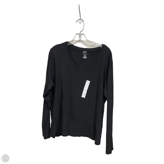 Top Long Sleeve Basic By Sonoma In Black, Size: Xl
