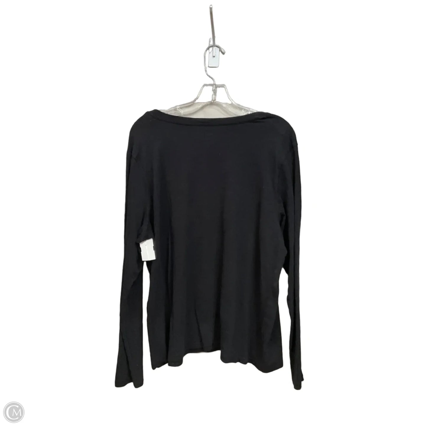 Top Long Sleeve Basic By Sonoma In Black, Size: Xl