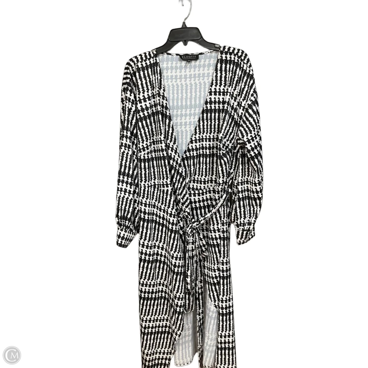 Dress Casual Maxi By Eloquii In Black & White, Size: 2x