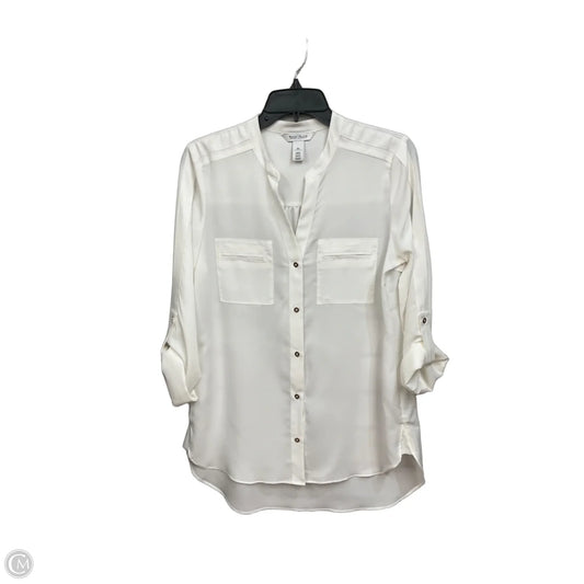 Top Long Sleeve By White House Black Market In White, Size: Xs
