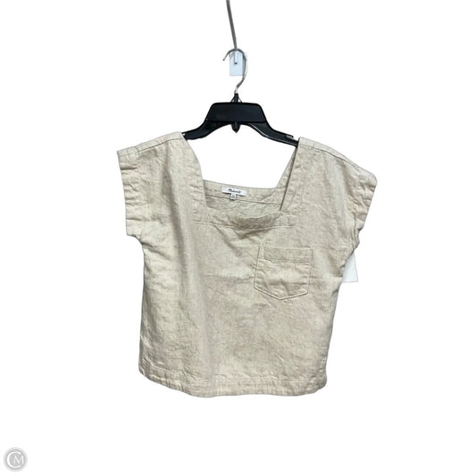 Top Sleeveless By Madewell In Tan, Size: Xxs