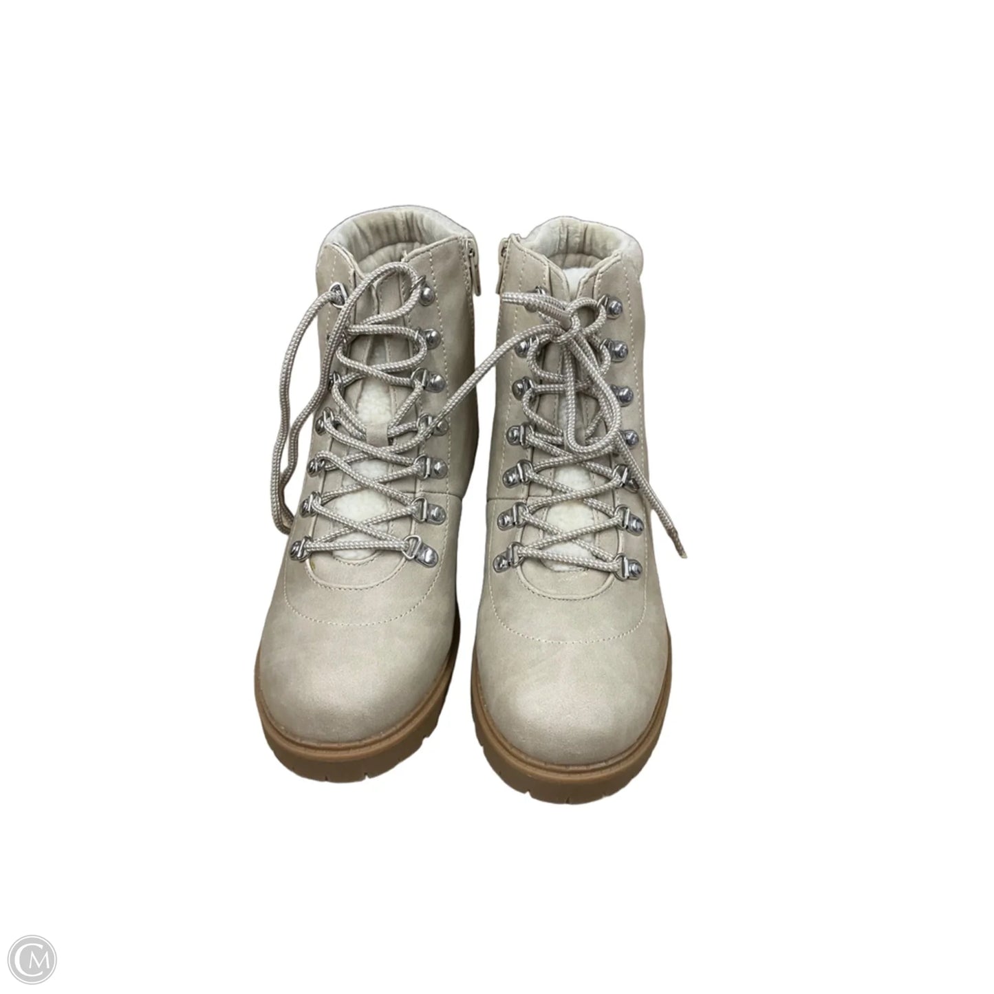 Boots Ankle Flats By Style And Company In Beige, Size: 9