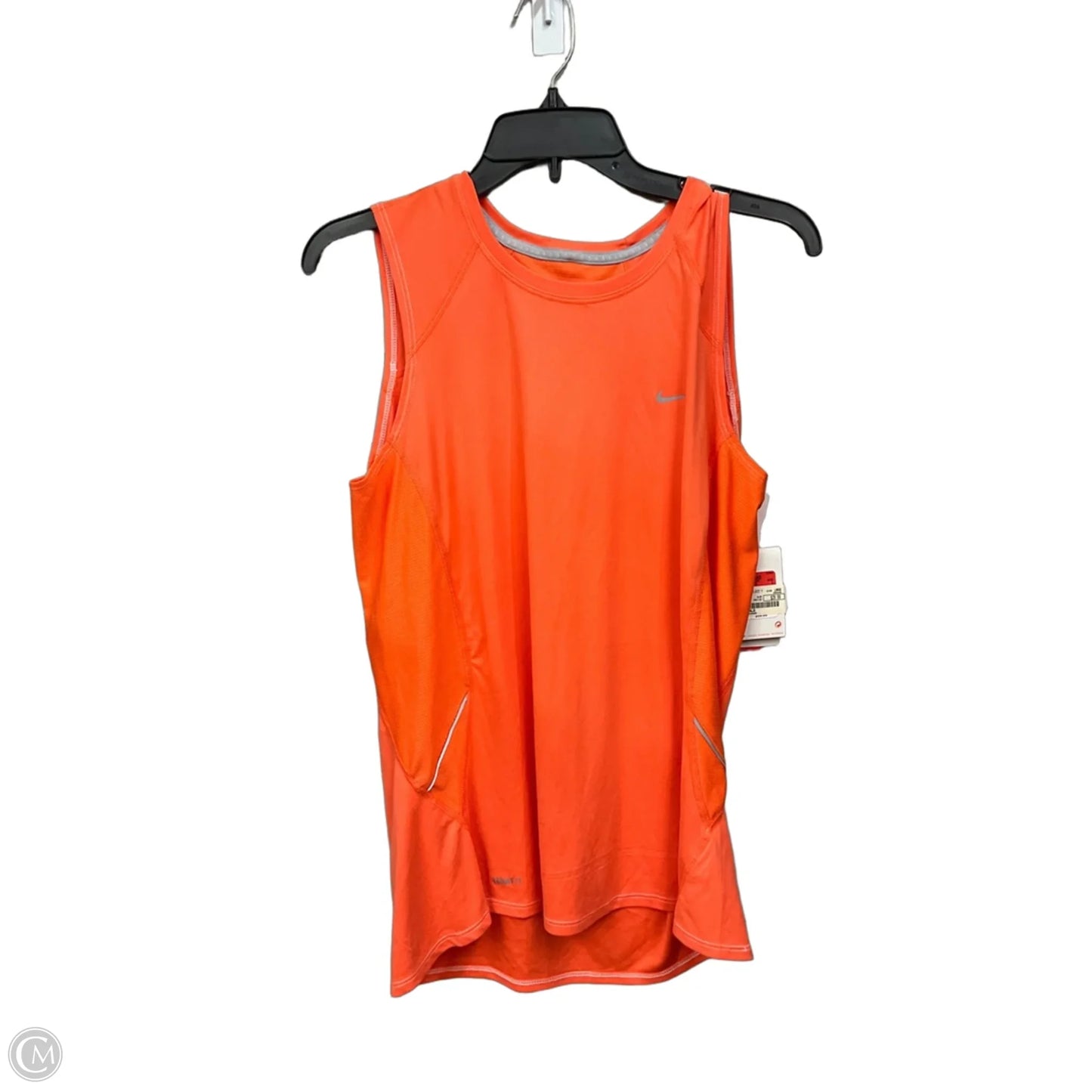 Athletic Tank Top By Nike Apparel In Orange, Size: L