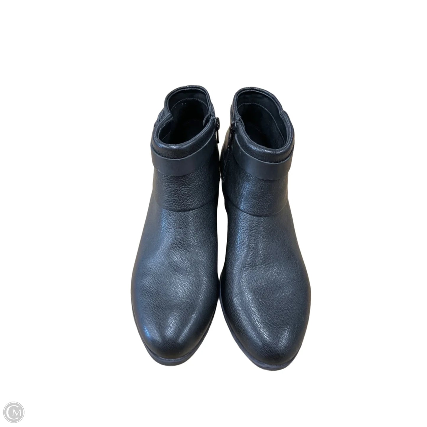 Boots Ankle Flats By Clarks In Black, Size: 7.5