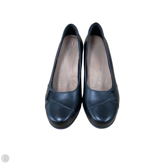 Shoes Heels Block By Clarks In Black, Size: 7.5