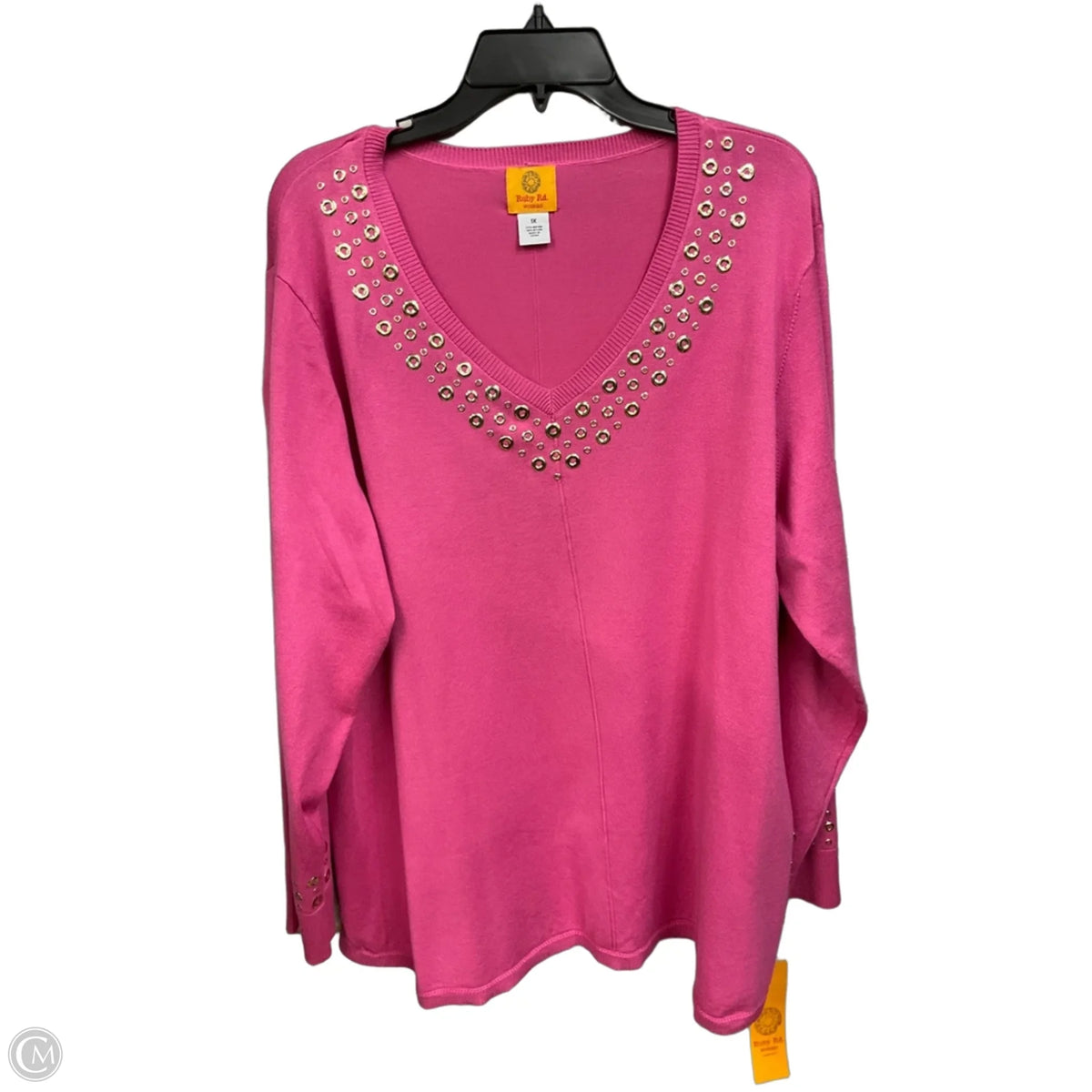 Top Long Sleeve By Ruby Rd In Pink, Size: 1x