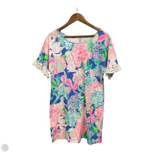 Dress Designer By Lilly Pulitzer In Floral Print, Size: L