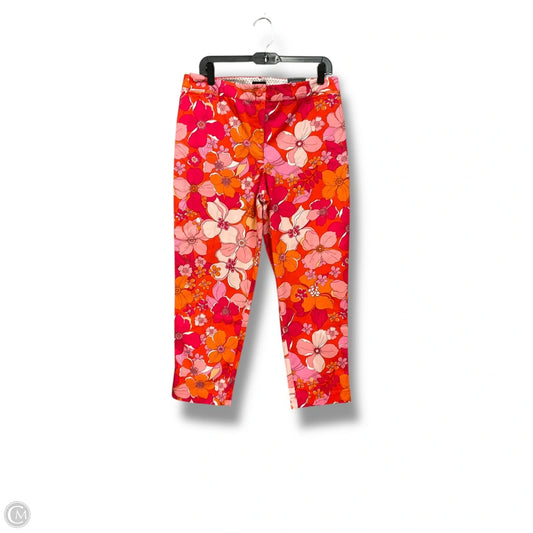 Pants Cropped By Talbots In Floral Print, Size: 10