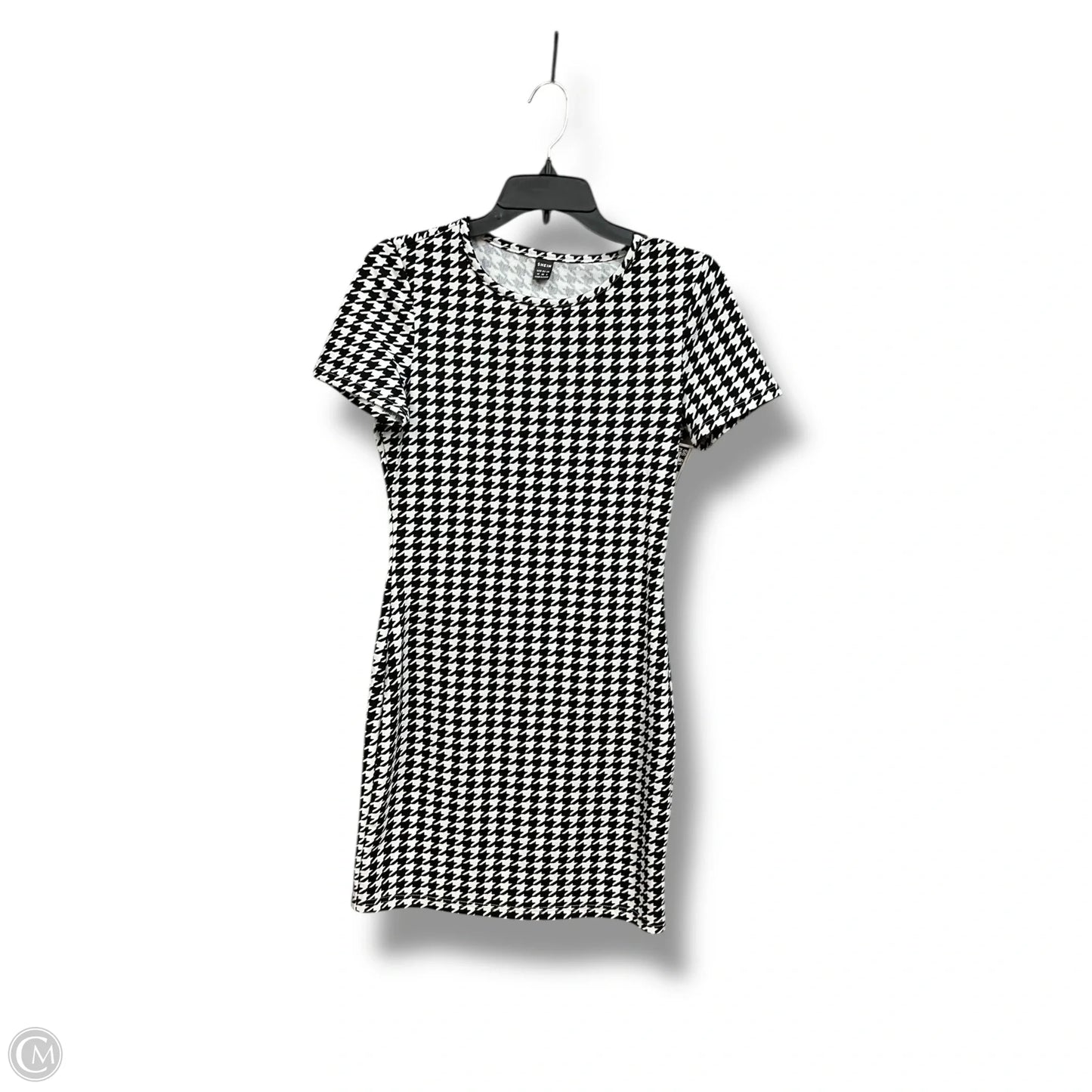 Dress Casual Midi By Shein In Black & White, Size: M