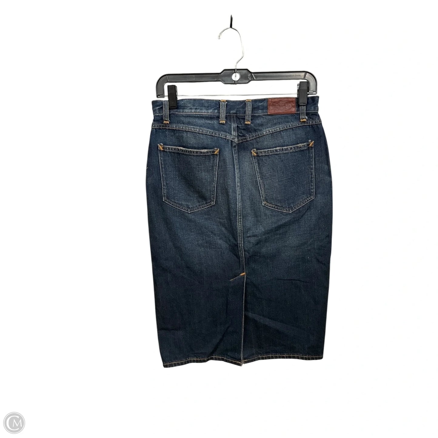 Skirt Midi By Ralph Lauren In Blue Denim, Size: S